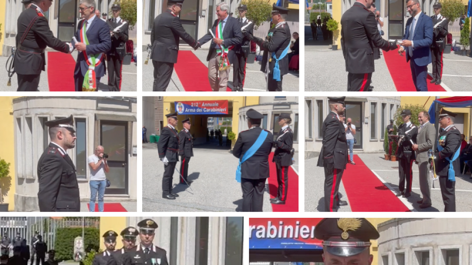Carabinieri VCO, i premiati del 212° anniversario dell'Arma